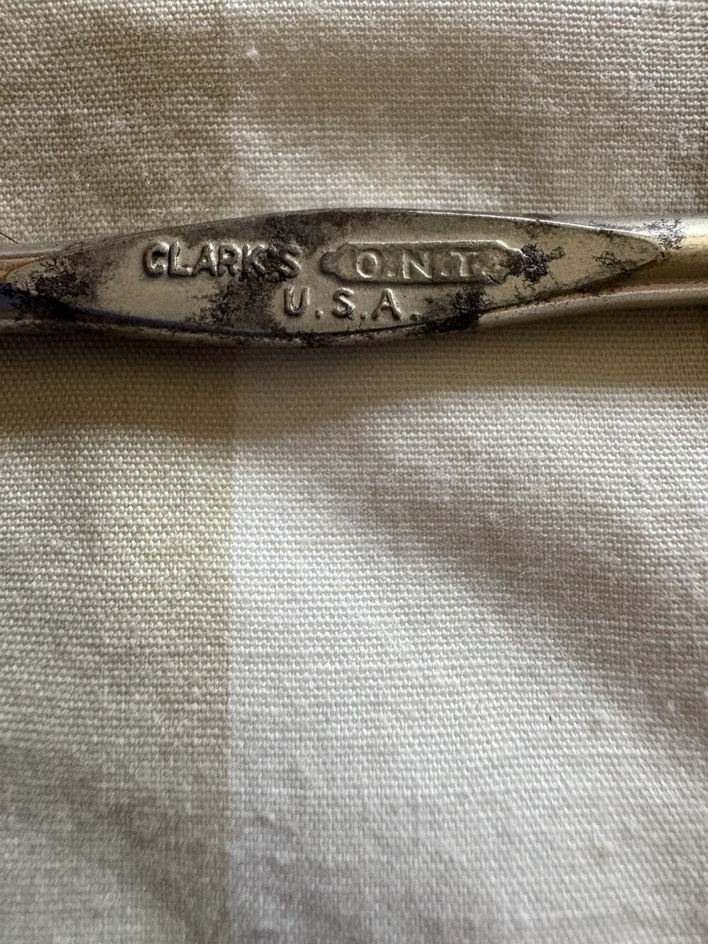 Vintage 1940’s Crochet Hook CLARKS ONT (Before Coats and Clark’s) Size G USA